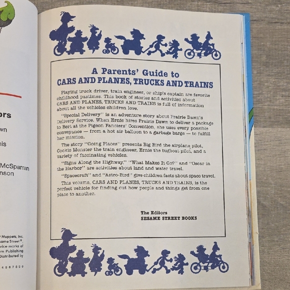 Sesame Street Blue and Red Vehicles Book - Picture 7 of 17